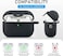 VOTILE Secure Lock Case for Airpods Pro 2 Case with Cute Bling Keychain Silicone Protective Case Cover for Airpods Pro 2nd Generation Case Women Girls Black