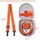 WannaBi Travel Case Holder for Yoto Mini Player Headphone Audiobook Cards Protective Storage Organizer Carrier with Adjustable Shoulder Strap for Kids Orange