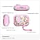 wenew WENEW Case for AirPods Pro Pro 2 Case Cover Secure Lock Automatic Snap Switch Clip Cleaner Kit Lanyard Women Stylish Flower Full Body Hard Shell Front LED Visible Pink Flower AirPods Pro Pro 2