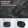 YIPINJIA for JBL Endurance Race Case Cover Silicone Protective Portable Scratch Shock Resistant Cover Compatible with JBL Endurance Race Earbuds Charging Case with CarabinerBlack