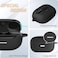 YIPINJIA for JBL Endurance Race Case Cover Silicone Protective Portable Scratch Shock Resistant Cover Compatible with JBL Endurance Race Earbuds Charging Case with CarabinerBlack