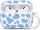 YOMPLOW Cow AirPods Pro 2 Case Soft Silicone Cover with Keychain Blue Cow