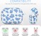 YOMPLOW Cow AirPods Pro 2 Case Soft Silicone Cover with Keychain Blue Cow
