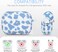 YOMPLOW Cow AirPods Pro 2 Case Soft Silicone Cover with Keychain Blue Cow