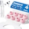 Inesore 4 Pairs Replacement Ear Tips for AirPods Pro 2nd1st Generation with Portable Storage Box Cleaner PenNoise Reduction Holewith Builtin dust Guard ScreenSilicone EarTipsPink