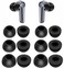 JNSA Foam Ear Tips Noise Canceling Memory Foam Eartips Ear Cap Replacement Ear Tip Compatible with Ear Fun Air Pro 4 Earbuds Free Pro 3 Free 2S Air Pro 3 Air 2 LMS 3 Size 6 PairsBlack 2146P