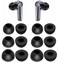 JNSA Foam Ear Tips Noise Canceling Memory Foam Eartips Ear Cap Replacement Ear Tip Compatible with Ear Fun Air Pro 4 Earbuds Free Pro 3 Free 2S Air Pro 3 Air 2 LMS 3 Size 6 PairsBlack 2146P