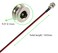 QOFOWIN 55 x 21 MM 8A DC Power Jack Cord Socket Threaded Female Mount Connector with Presoldered Wires and Waterproof Cover Cap for CCTV Surveillance Security Camera System