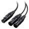 Cable Matters 2Pack Balanced XLR Splitter Cable 15ft 05m XLR Y Cable 2 Male to 1 Female