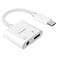 Cellet 35mm Stereo Audio Aux Cable for Stereo iPods MP3 USBC Adapter to Audio Aux 35mm Audio Player with Power Plug USBC to Audio Power Adapter