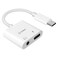 Cellet 35mm Stereo Audio Aux Cable for Stereo iPods MP3 USBC Adapter to Audio Aux 35mm Audio Player with Power Plug USBC to Audio Power Adapter
