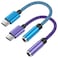 Uenlio 2Pack USB C to 35mm Adapter for Samsung Galaxy A17A16 5G USB C Headphone Adapter with DAC Chip for Galaxy S26S25S24 iPhone 171615 Pixel 10987 Aux for Car Gaming Headset Music Mic