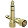 bestune 635mm to 35mm Audio Adapter Gold Plated ScrewOn Stereo Adapter for Compatible Devices 2Pcs Check Compatibility Before Use
