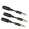 Accessonico 3 Pack Headset Audio Jack Extender 35mm Headphone AUX Extension Adapter for Juice Pack for Battery Charger Case Power Case for Smartphones Tablets