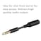 Accessonico 3 Pack Headset Audio Jack Extender 35mm Headphone AUX Extension Adapter for Juice Pack for Battery Charger Case Power Case for Smartphones Tablets