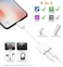 DESOFICON Apple MFi Certified iPhone Headphones Adapter Splitter 2 in 1 Dual Lightning Charger Cable Aux Audio Adapter Converter for iPhone 14131211XSXRX876 Not Support iPhone 15 USB C Devices