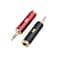 Cable Matters 2Pack 35mm to 14 Adapter 18 Male to 14 Female Microphone Adapter Jack 635mm to 35mm Headphone Jack Adaptor
