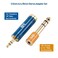 Cable Matters 2Pack Headphone Adapter Kit with 14 to 35mm Adapter and 35mm to 14 Converter in Blue and Orange