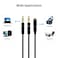 CANFON Headphone Splitter for Computer 35mm Female to 2 Dual 35mm Male Headphone Mic Audio Y Splitter Cable Smartphone Headset to PC Adapter35CM Black