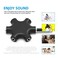 EBEETECH 35mm Multi Headphone Audio Splitter 5Jack Female Connector Adapter with 35mm Stereo Cable 20cm 100cm 3in1Pack