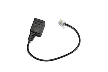 Headset Buddy Female RJ9 to Male Headset Adapter Cable Black