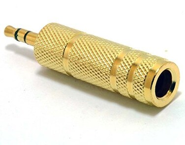 iMBAPrice Gold Plated 35mm to 635mm Stereo Adapter
