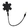 JOYISEN 2PCS Multi Headphone Splitter 35mm Headphone Audio Jack Splitter 1 Male to 5 Port Female Earphone Headset Adapter Black