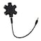JOYISEN 2PCS Multi Headphone Splitter 35mm Headphone Audio Jack Splitter 1 Male to 5 Port Female Earphone Headset Adapter Black