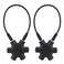 JOYISEN 2PCS Multi Headphone Splitter 35mm Headphone Audio Jack Splitter 1 Male to 5 Port Female Earphone Headset Adapter Black
