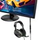 Maeline Headphone Adapter for Computer 35mm Female to 2 Dual 35mm Male Audio Splitter Cable Microphone Stereo Jack Earphones Port Cord Gaming Headset to PC Laptop Adapter 2 Pack Black