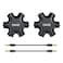 ONXE 2Pack Multi Headphone Splitter35mm Headset Earphone Jack Audio Adapter Connector 1 Male to 2 3 4 5 Female Cable and Earphones Speakers