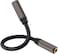 PASOW Pasow 35mm Female to Female Adapter Cable TRS Stereo Audio AUX Connector Cod for Headphones Car HiFi 15cm6inch Coffee