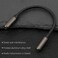 PASOW Pasow 35mm Female to Female Adapter Cable TRS Stereo Audio AUX Connector Cod for Headphones Car HiFi 15cm6inch Coffee