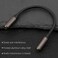 PASOW Pasow 35mm Female to Female Adapter Cable TRS Stereo Audio AUX Connector Cod for Headphones Car HiFi 15cm6inch Coffee