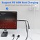 Thousover USB C to 35mm Headphone and Charger Adapter2in1 USB C to Aux Audio Adapter with PD 60W Fast Charging Compatible with Apple iPhone 1717Plus17Pro16 Pro MaxSamsung S24S23S22iPadPixel 76