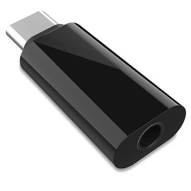 sovunis USB C to 35mm HiRes Audio Adapter Type C Male to Female Aux Jack Stereo Earphone Headphone Dongle Adapter Converter for USB C Devices Black