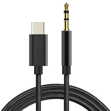 Wansurs USB C to 35mm Male Headphone Jack Adapter USB Type C to Aux Audio Dongle Cable for Car Audio Equipment Compatible with Galaxy S22 S21 S20 S10 S9 PlusUltra Note 10 iPad Pro MacBook Pixel 1m