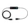 TruVoice USB to QD Adapter Cable Compatible with any Plantronics Poly or Headset with a Quick Disconnect QD Includes inLine Volume Control and Mute Functionality