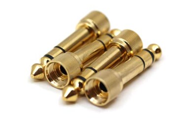 VinnysGear 35mm to 14 Screw On Stereo Adapters for Headphones 4pc Studio Pack