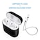 FRTMA AirPods Case Protective Hard PC No Collect Dust Cover and Case Compatible with Apple AirPods with AntiLost Strap for AirPods Accessories Black