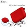 Ankersaila Case Compatible with Sony WF1000XM3Shock Drop Proof Soft Silicone Protections Case Cover Red Colour