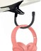AUXPhome Headphone Stand with Adjustable Hook Metal Headset Holder Flexible Tip ClampOn Universal Thickness Vertical and Horizontal Mount for Desk up to 2 inch 50MM 744591662932