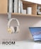 APPHOME Foldable Headphone Stand and Hook Aluminum Headset Holder Clamp Mount Under Desk Universal Fit for Gaming Headphones SpaceSaving Hanger Organizer