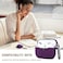 Hamile Compatible AirPods Pro Case Protective Silicone Case Shockproof Cover Skin for Apple AirPod Pro 2019 Charging Case with Keychain Purple