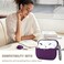 Hamile Compatible AirPods Pro Case Protective Silicone Case Shockproof Cover Skin for Apple AirPod Pro 2019 Charging Case with Keychain Purple