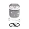 HIDAHE Bling Glitter Luxury PU Leather Case Cute Girls Kids Protective Case for AirPods1 2 Charging CaseGrey