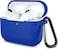 Lerobo Compatible with AirPods Pro 2 Case Cover Soft Silicone Protective Cases Cover Skin Designed for Apple AirPod Pro Charging Case Women Men with Keychain Front LED VisibleGlaze Blue