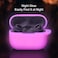 Lerobo Designed for AirPods Pro 2 Case Cover Night Glow Full Protective Silicone Cover Compatible with Airpod Pro Case with KeychainFront LED VisibleNightglow Purple