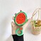 LEWOTE Silicone Case Compatible for Apple Airpods 12 Funny Cute Cover Fruit and Vegetable SeriesWatermelon