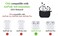 Cypher.V Protective Case Cover for Airpods 3 Charging Case Soft Silicone Case Compatible with Air Pods 3rd Generation 2021 with Cute Ball Fluffy Pom Pom Keychain Kit 3rd Black
